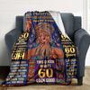 Empowerment Celebration Unlock 60Th Year Cozy Customize Text Soft Warm Cozy Throw For Sofa Couch Office Bed Picnics For All Occasions Playful Design
