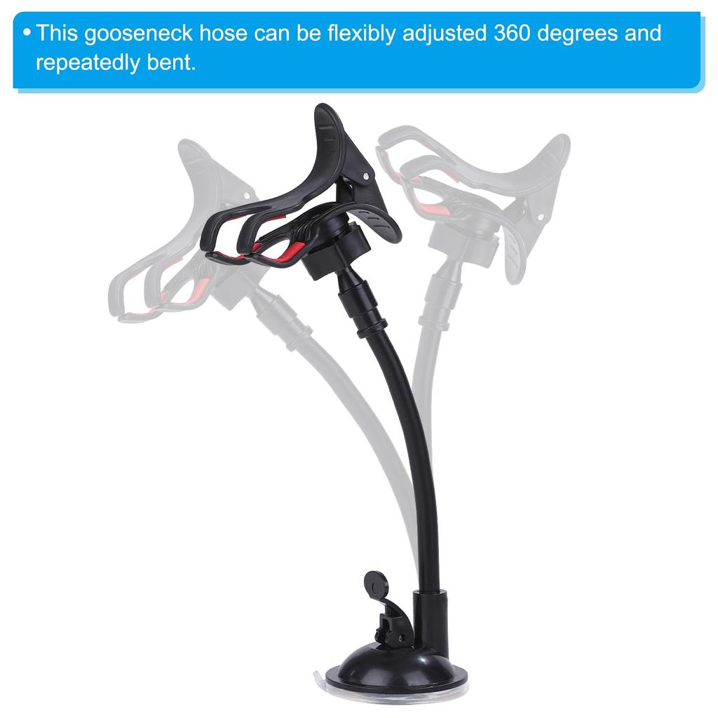 PATIKIL 200 мм микрофон гусиная шея 2 шт 16 винтов металлический универсальный шланг гибкий держатель гусиная шея трубка удлинитель многофункциональный DIY черный мм-27