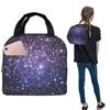 Galaxy Sparkle Stars Лавандовый Сине-сиреневый Омбре Изолированная Сумка-ланчбокс для Женщин Детей Контейнеры для Еды Термосумка-ланчбокс Тоут