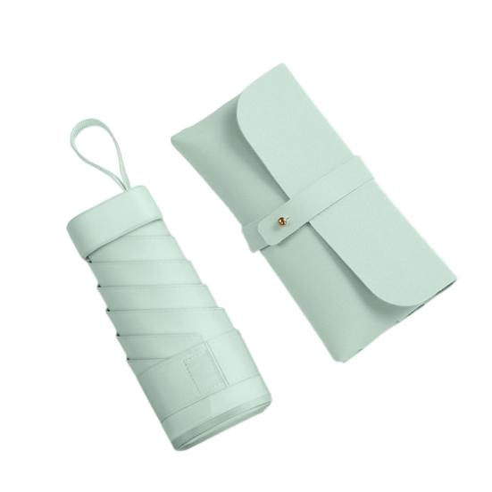 Мини-зонт с защитой от УФ-излучения, портативный солнцезащитный зонт, ветрозащитный, легкий, водонепроницаемый, складной зонт от солнца и дождя