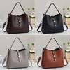 Fashion Womens Shoulder Bag With Stitching Details And Polyester Lining For Casual Outings