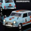 1:32 Morris Mini Cooper 1967 Classic Racing Alloy Metal Diecast Model Car Sound and Light Pull Back Children Toy Collectible