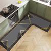 Коврик для кухни Nordic Light Luxury Diatom Mud Household L-образной формы, впитывающий воду, противоскользящий, быстросохнущий и простой в уходе