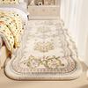 Французский Ретро Формы Кружевной Прикроватный Коврик для Спальни Ковер из Искусственного Кашемира Декоративная Нескользящая Напольная Подушка для Детской Комнаты