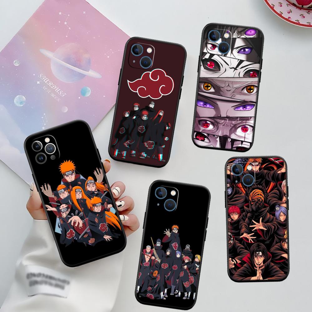 RA1 Anime Akatsuki NARUTO Phone Case for Samsung Galaxy S20 S21 S22 Ultra FE + Plus A21S A22 A24 A25 A26 A30 A30S A31