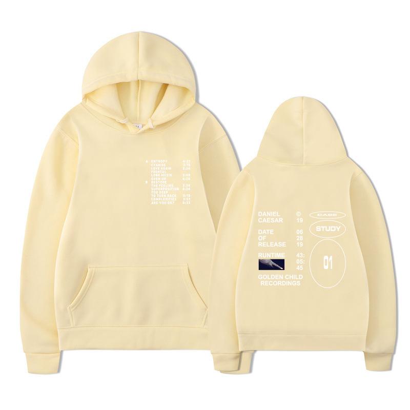 Autumn Winter Letter Printed Men's Hoodie Hoody Y2K Clothes Vintage Fashion Casual Unisex Long Sleeve Pullovers