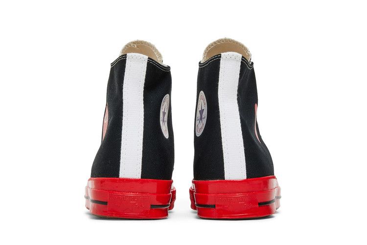 Мужские кроссовки Converse Chuck Taylor All Star 70 Hi Comme des Garcons PLAY Черный Красная подошва Черный/Красный/Белый