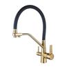 TLXT 3-in-1 Wall-Mounted Pull-Out Kitchen Faucet