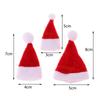 2Pcs Dollhouse Miniature Christmas Santa Claus Hat Doll Accessories Red Hat Xmas Home Decor Xmas Hat for Children Xmas Gift