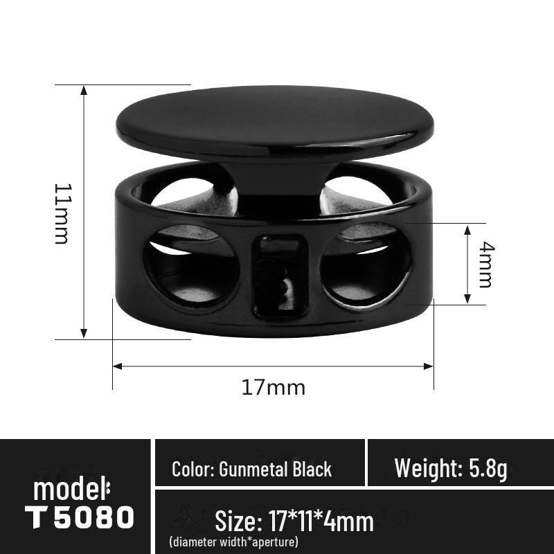 Регулируемый металлический пружинный шнур-замок для спортивной одежды