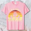 Im A Fungi With Good Morels Retro Sunset Cotton Tee Funny Forager Dad Graphic Short Sleeve Summer Tops Unisex Mushroom TShirt