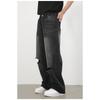 Long Trousers  Broken Jeans Men's High Street Hip-hop Washed Loose Straight Pants Straight Loose Jeans for Men Fashionable and Comfortable Pants