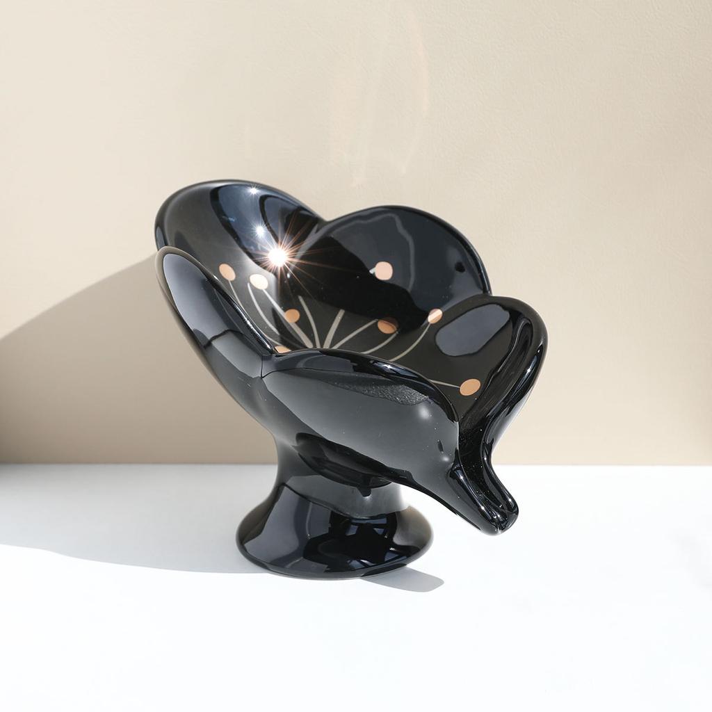 Мыльница, держатель для мыла в форме листа, самоосушающийся, керамический слив для раковины, ванной, душа, кухни, легко моется, сохраняет сухость, кремовый