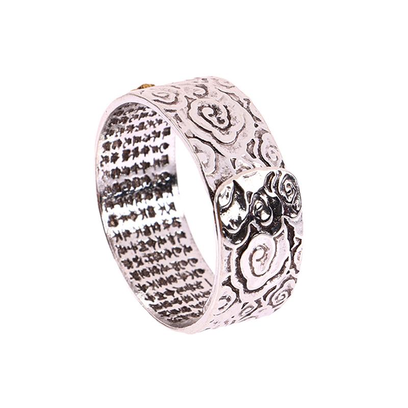 Фэн-шуй Pixiu Подвески Кольцо Амулет Богатство Кольцо на удачу Резьба из Священного Писания