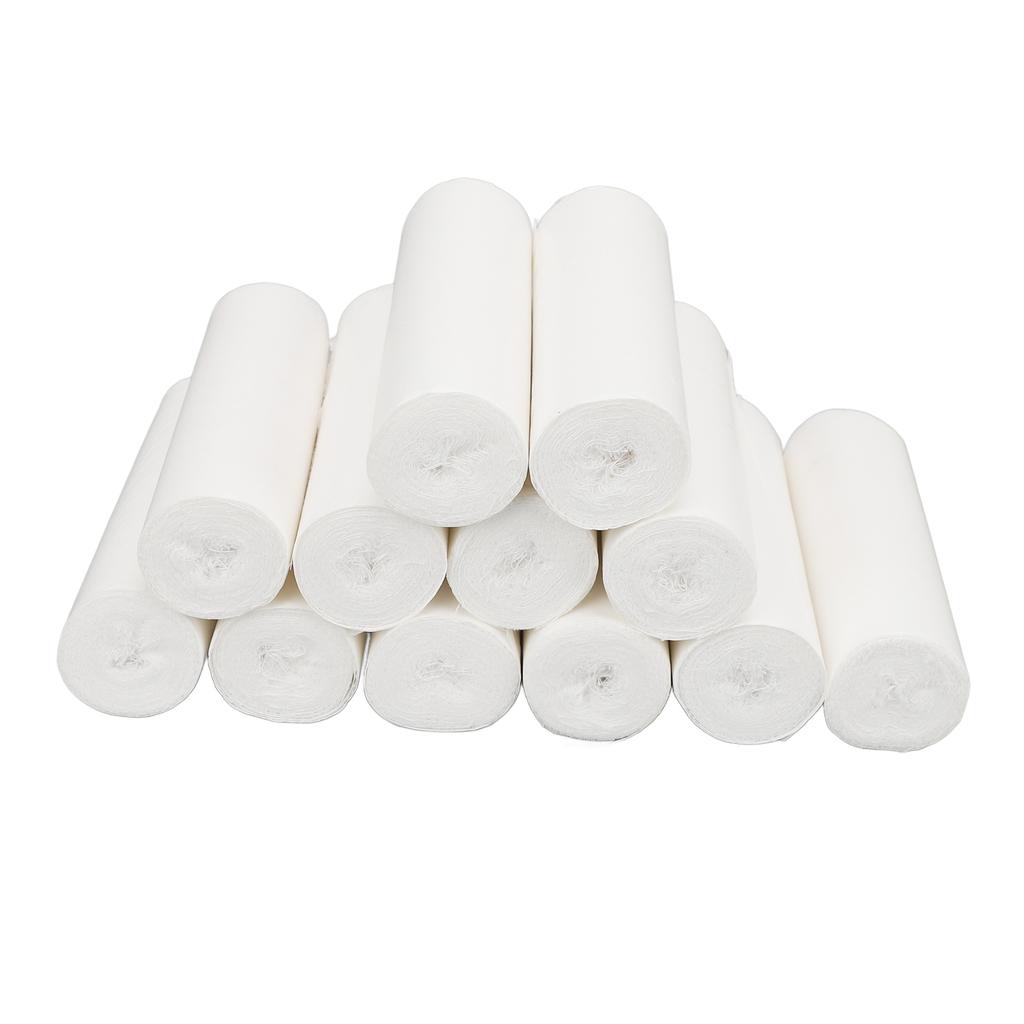 12PCS Gauze Bandage Roll Soft Flexible Cotton Stretchable Breathable Rolled Gauze for Emergency