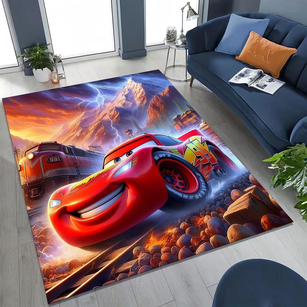 3D ковер Молния Маккуин Тачки Мультяшный ковер для Спальни Гостиной Дивана Дома Придверный коврик Декор, Большой Детский нескользящий коврик для игр Подарок