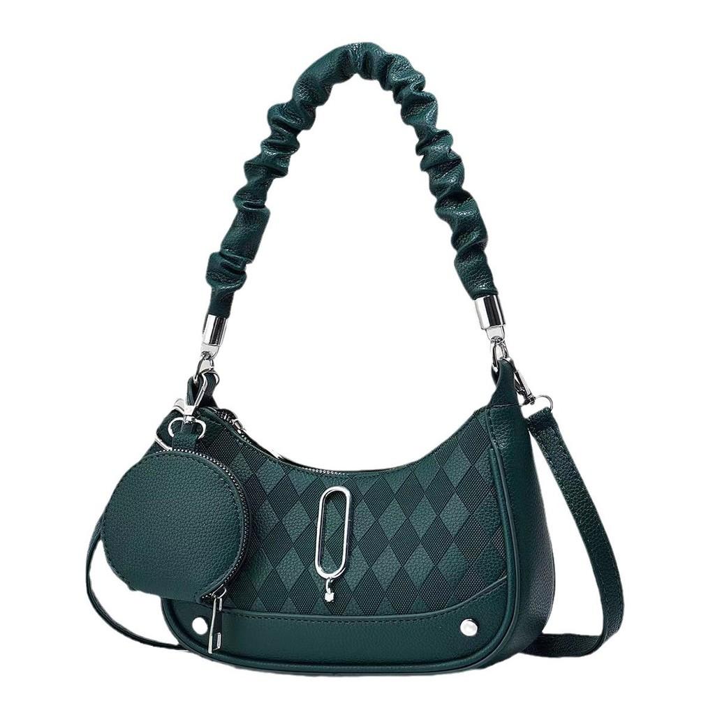 Stylish Black Grey Khaki Green Brown Womens Bag Trendy Minimalist Crossbody Purse For Everyday Use