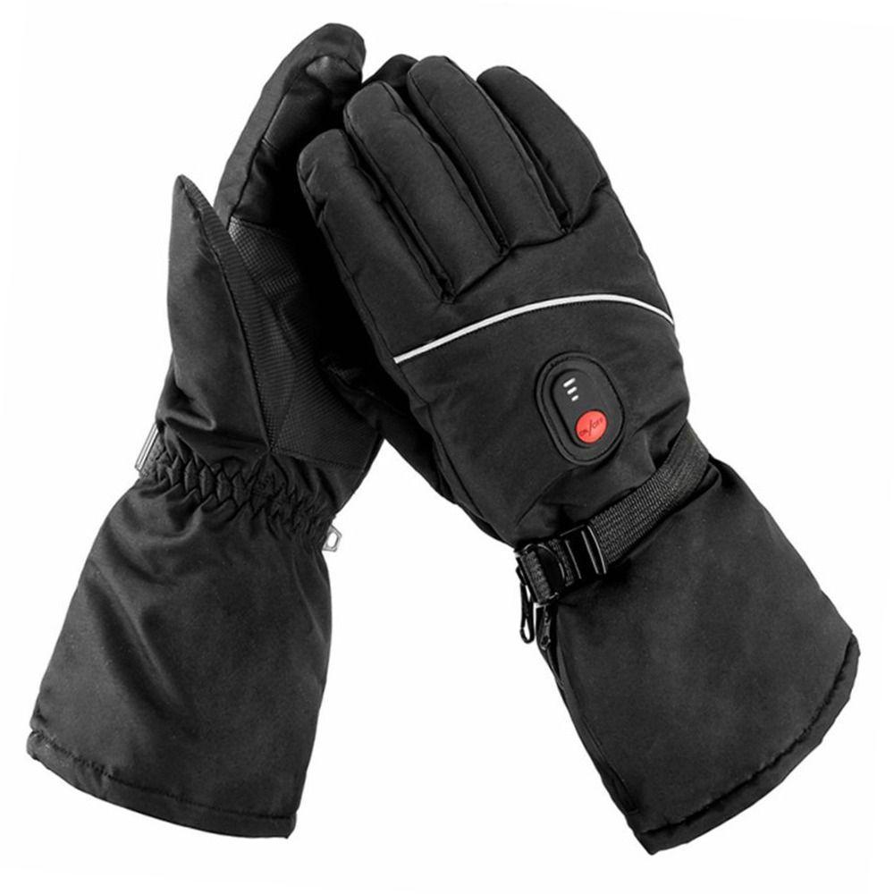 Waterproof Rechargeable Windproof Heated Gloves Hand Warmer Touchscreen Electric Gloves