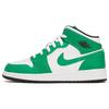 Кроссовки Air 1 Mid GS Lucky Green для детей Черно-белые DQ8423-301