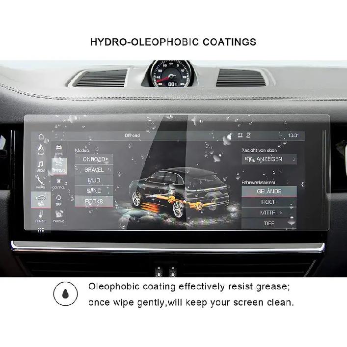 For Porsche Cayenne 12.3Inch Display Navigation center Screen Protector TEMPERED GLASS Screen Guard
