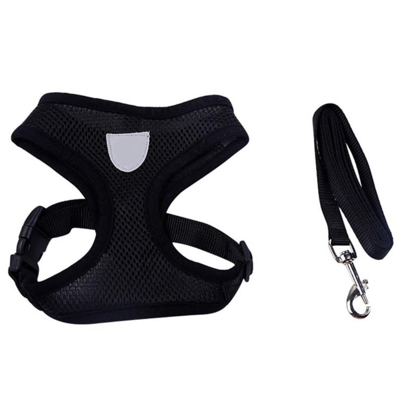 Pet Cat Dog Harness Vest with Leash Puppy Safety Walking Vest Strap Set