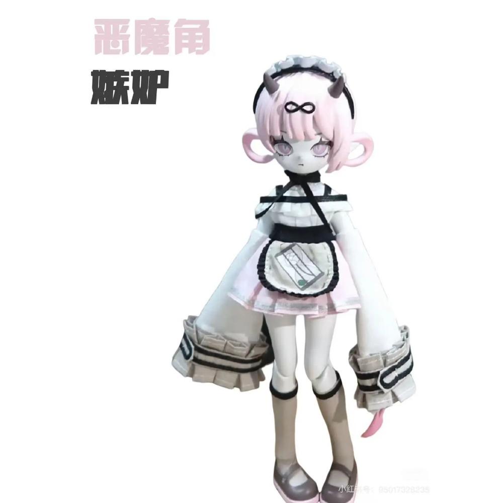 Cooze BJD Рога Дьявола Масштаб 1/8 Подвижная Кукла Украшение Слепой Бокс Креативная Настольная Коллекция Игрушки С Изысканной Подвижностью Суставов