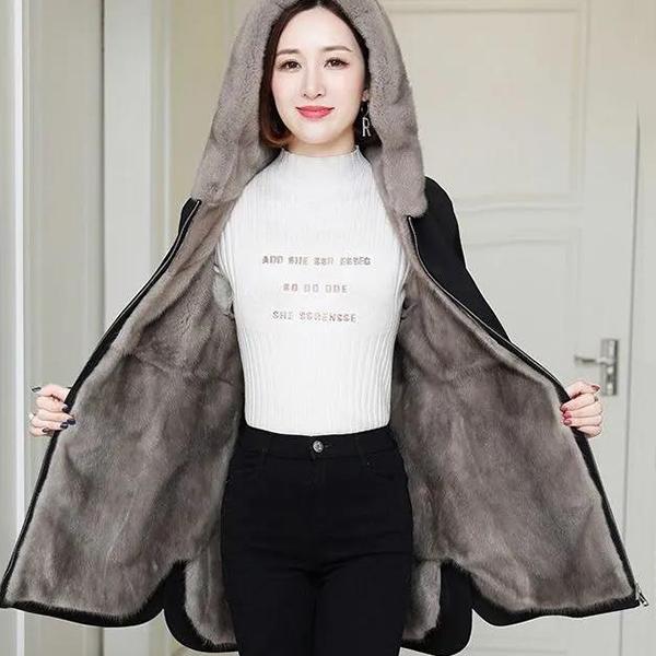 M-XXXXL женское зимнее однотонное теплое пальто-паркер женское пальто средней длины с длинными рукавами и капюшоном большого размера