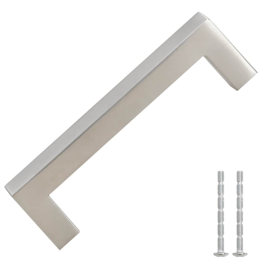 Furniture Handles 10 pcs Silver 96 mm Stainless Steel