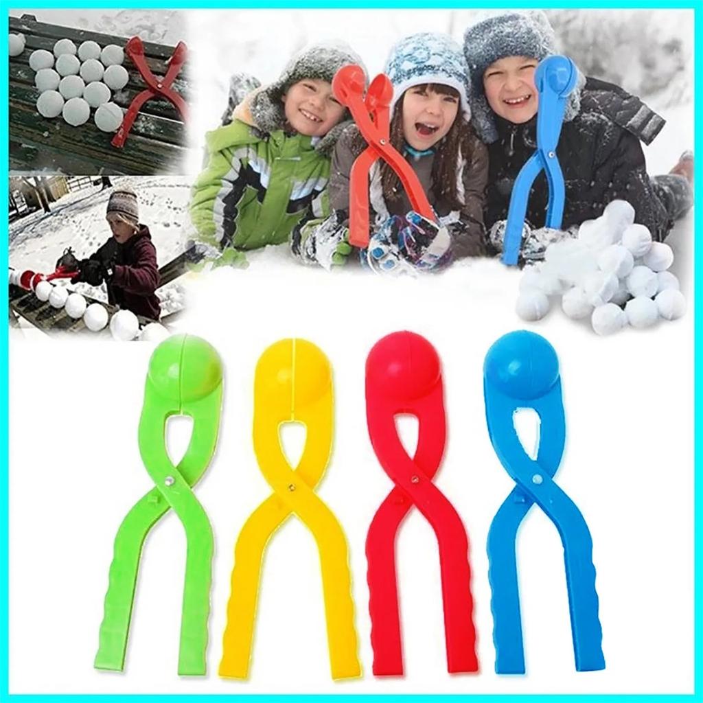 Outdoors Snowball Clip Multi Shape Cartoon Snow Grasping Clamps Tool Grabber Throw Snow Ball Sports Toys Kids Winter Gift