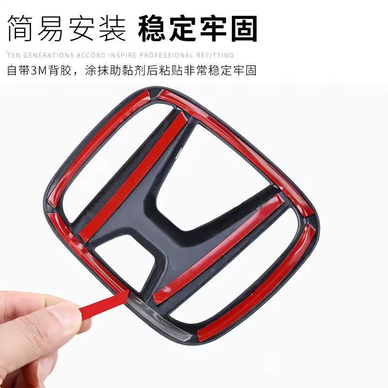 fxsh5 1Pcs Car Steering Wheel Decoration Sticker Badge Auto Styling For Honda Civci CRV Accord Mugen Prelude FIT City CRZ CRX Jazz D