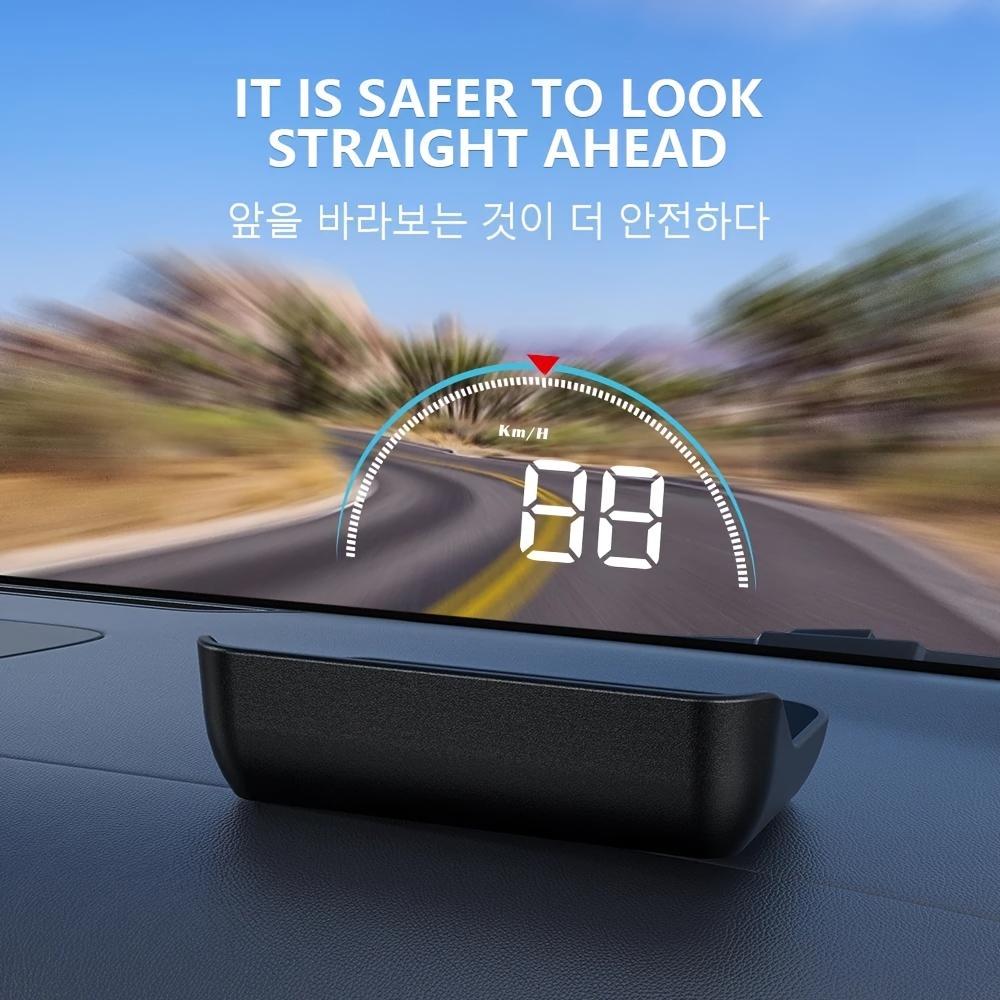 Проекционный дисплей M8 HUD, предупреждение о превышении скорости автомобиля OBD2 II EUOBD, температура воды, цифровая проекция, лобовое стекло, автомобиль, электроника