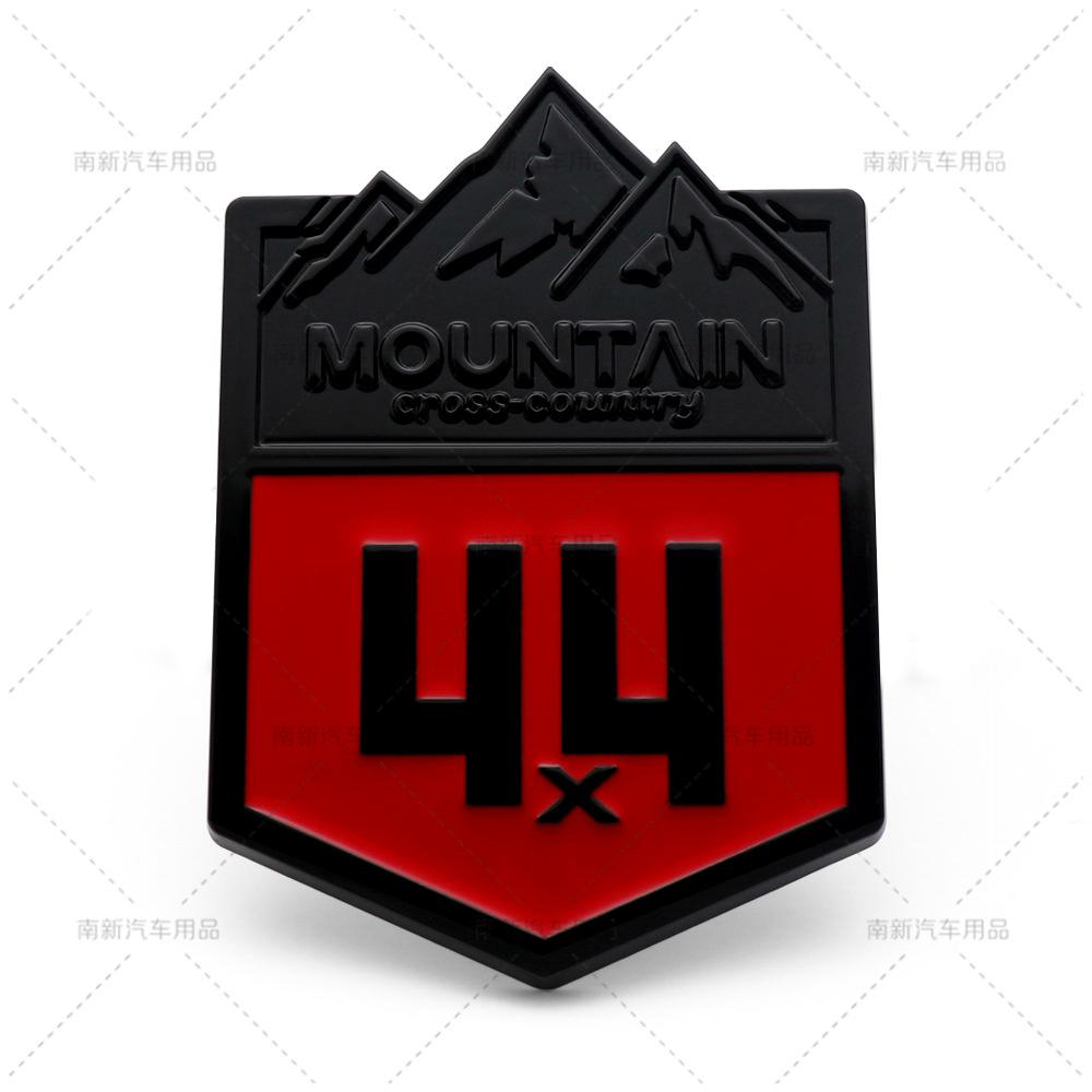 Metal Car Grille Fender Badge Cross-country Mountain 4X4 Emblem For Jeep Grand Cherokee Wrangler Compass Patriot Accessories yt1