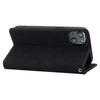For iPhone 15 Case Lines Pattern Wallet Leather Phone Cover with Strap