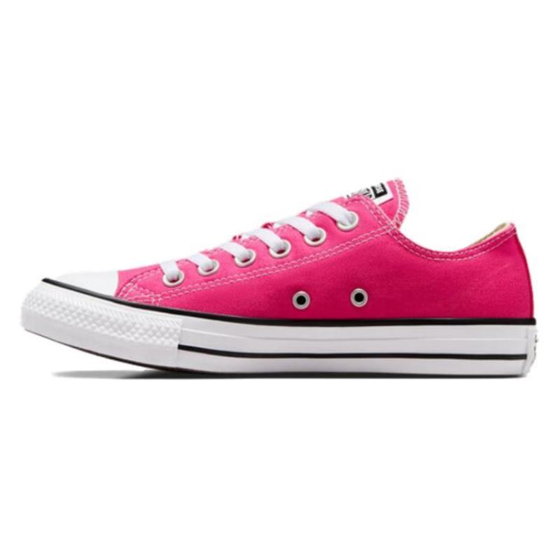 Converse Chuck Taylor All Star Удобные Универсальные Низкие Кеды из Канваса Унисекс Розовый Белый