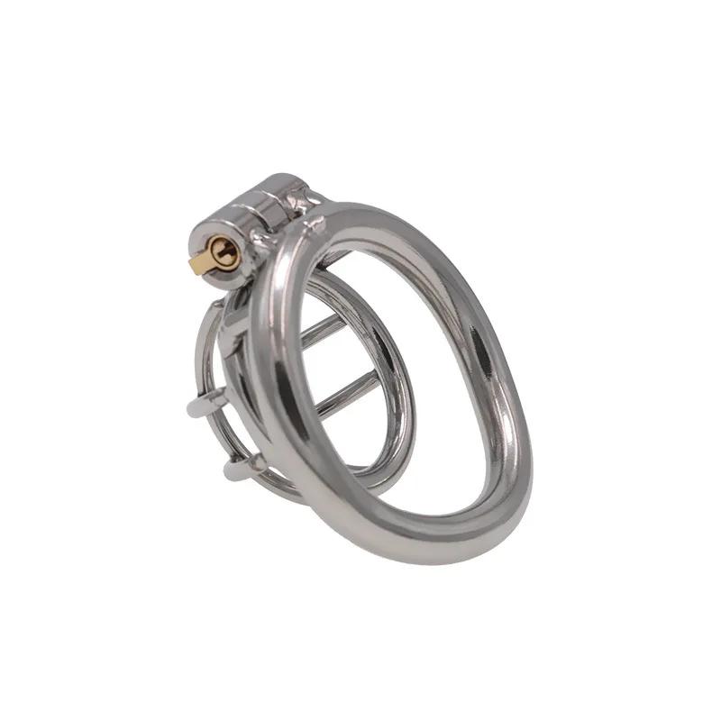Mini Metal Chastity Cage Stainless Steel Small Chastity Device Cock Cages Men's Penis Ring Erotic Bondage Lock Adult Sex toy 18+