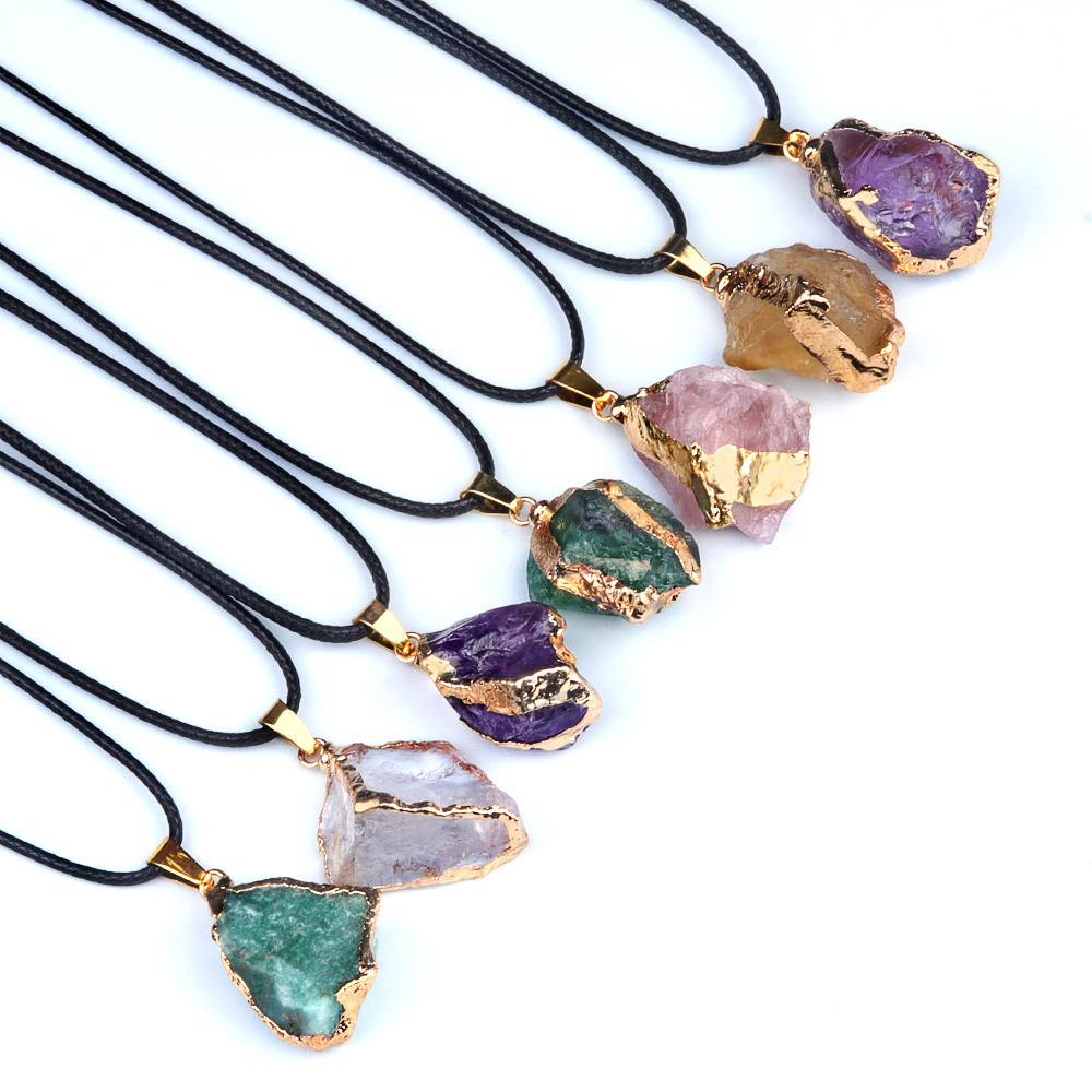 Женское ожерелье из натурального камня, подвески неправильной формы для элегантных женщин, романтические подарочные цепочки 45 + 5 см