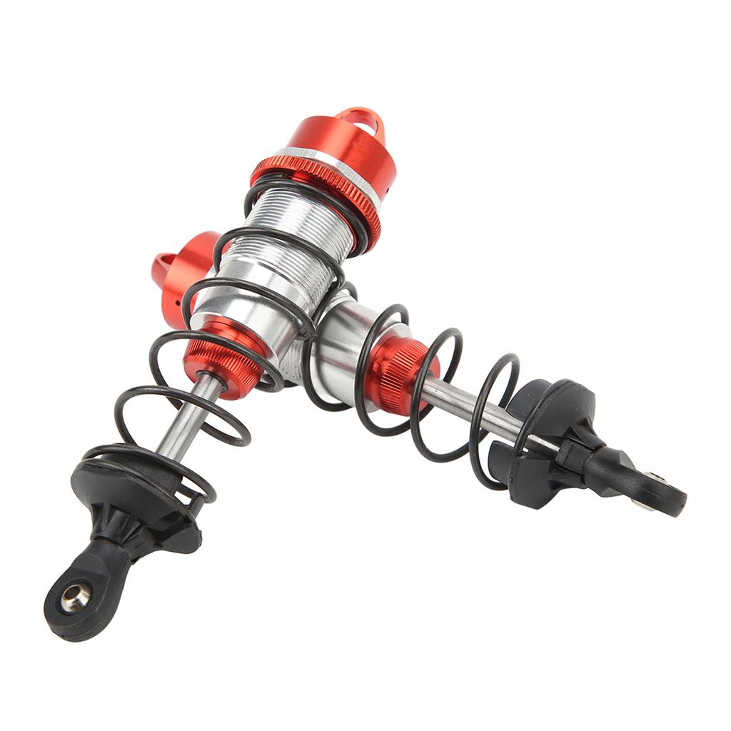 2Pcs RC Car Shock Absorber Aluminum Alloy Balancing Drive High Elasticity RC Front Shock Damper for ARRMA 1 7 1 8 Red