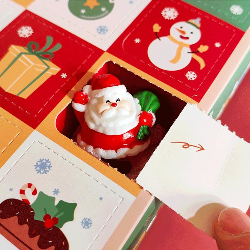 Christmas Gift Blind Box 24 Grids Surprise Christmas Party Favors Packaging Box 24 Days Christmas Advent Calendar New Year Gifts