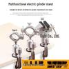 Multifunctional Aluminum Alloy Rotating Bench Vise with Mini Hand Drill and Grinder Bracket