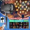 AC110V-240V IP65 Christmas Snowflake Projector Spotlight 12 Pattern Projector Lamp LED Landscape Light For Halloween