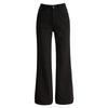 Black elastic wide-leg slightly pulled jeans women's new spring anti-wrinkle non-stick leg mopping pants