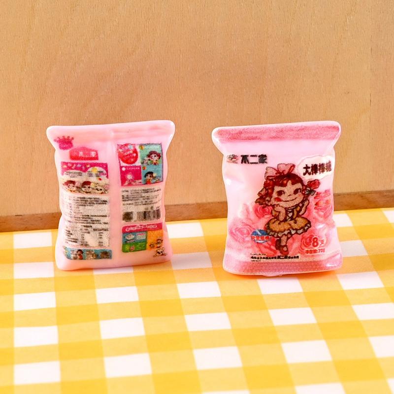 6 шт. кукольный домик миниатюрная смоляная конфетная модель мини закуска для миниатюрного кукольного домика декор игрушки аксессуары