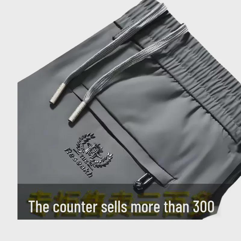 Мужские повседневные спортивные брюки из бархата с утолщенной эластичной резинкой на талии - теплые прямые брюки большого размера для осени и зимы