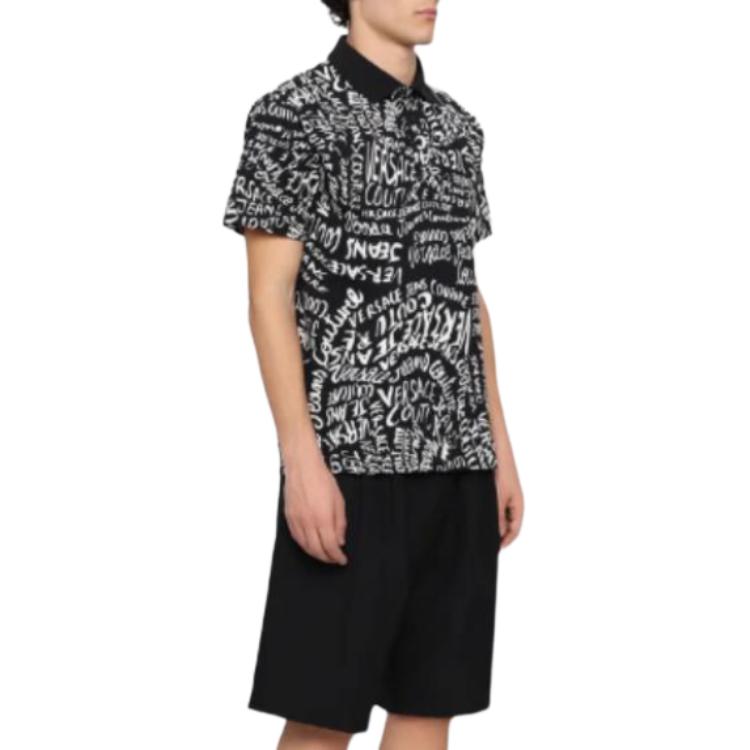 Versace Jeans Couture logo-print polo shirt 78GAG6R-0JS45-9L01