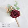 Artificial Corsage Simulation Flowers Wedding Supplies For Grooms Bridal Groomsmen Bridesmaids