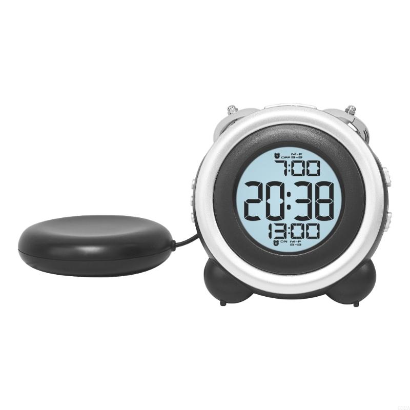 G32A Вибрирующий будильник с несколькими будильниками, многофункциональный для тех, кто крепко спит