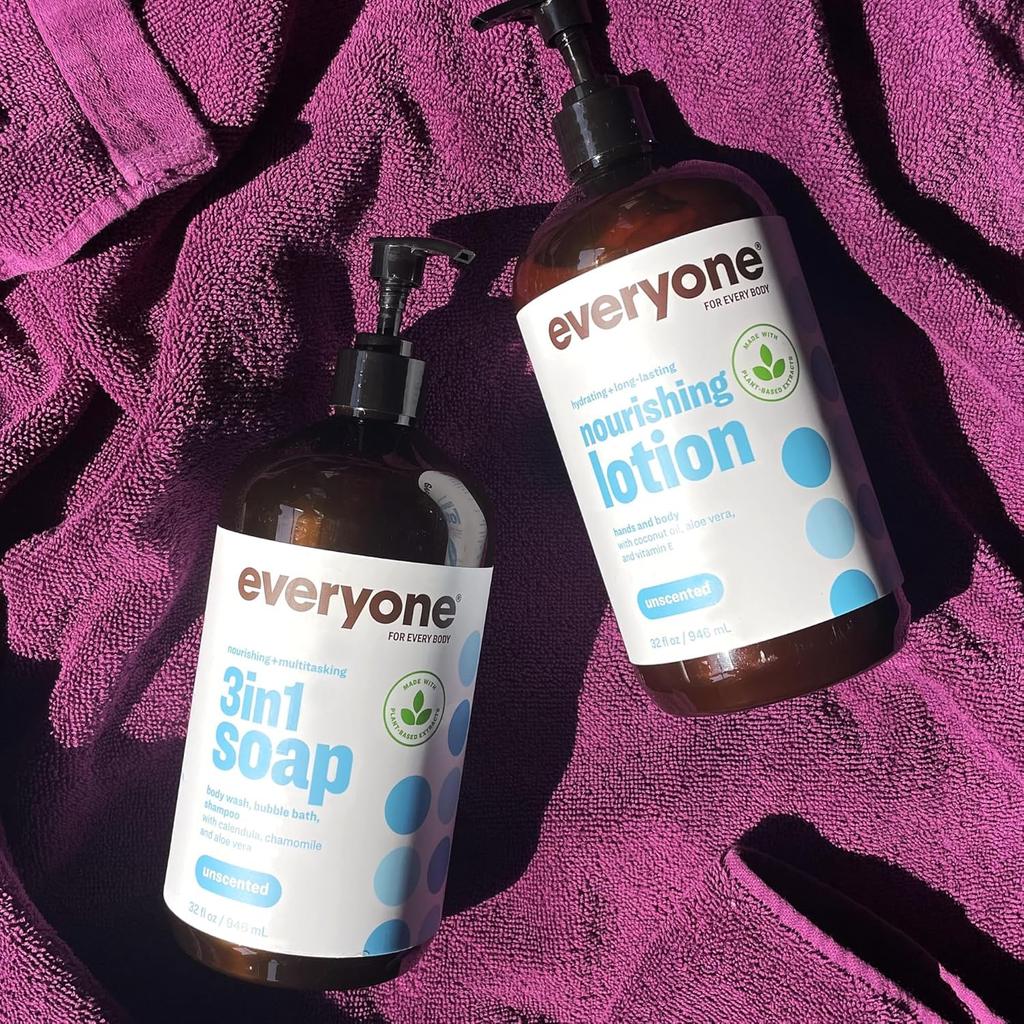 Everyone Organic Body Lotion Genuinely Imported Unscented Whole Body Large Capacity 946mL