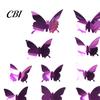 12 Piece Butterfly Wall Set 12Pcs Decals, DIY 3D Mirror Stickers, Removable Stickers Decals for Birthday Party Bedroom School Bathroom Living