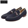 Polpetta Beautiful Slip-on Loafers Shoes for Men, Canvas, Navy, Size 40 1/2 Shoes 40.5 NavyUsed