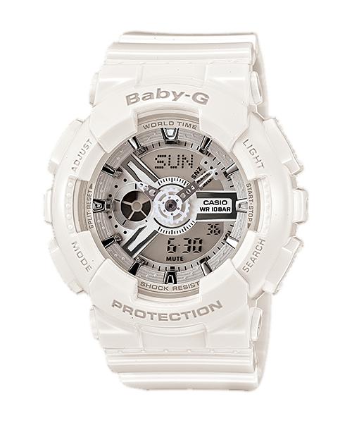 Casio Men's Resin 100M Water Resistant Analog Shock Resistant Quartz Watch BA-110-7A3